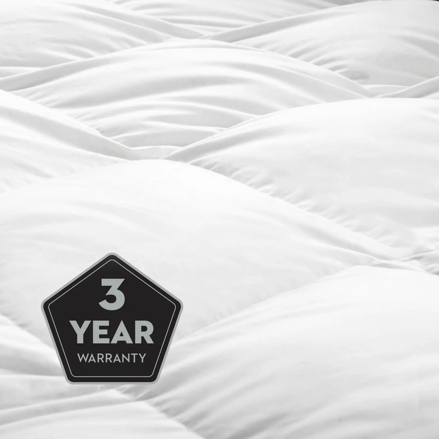 Malouf 3 Inch Twin-XL Down Alternative Mattress Topper-2