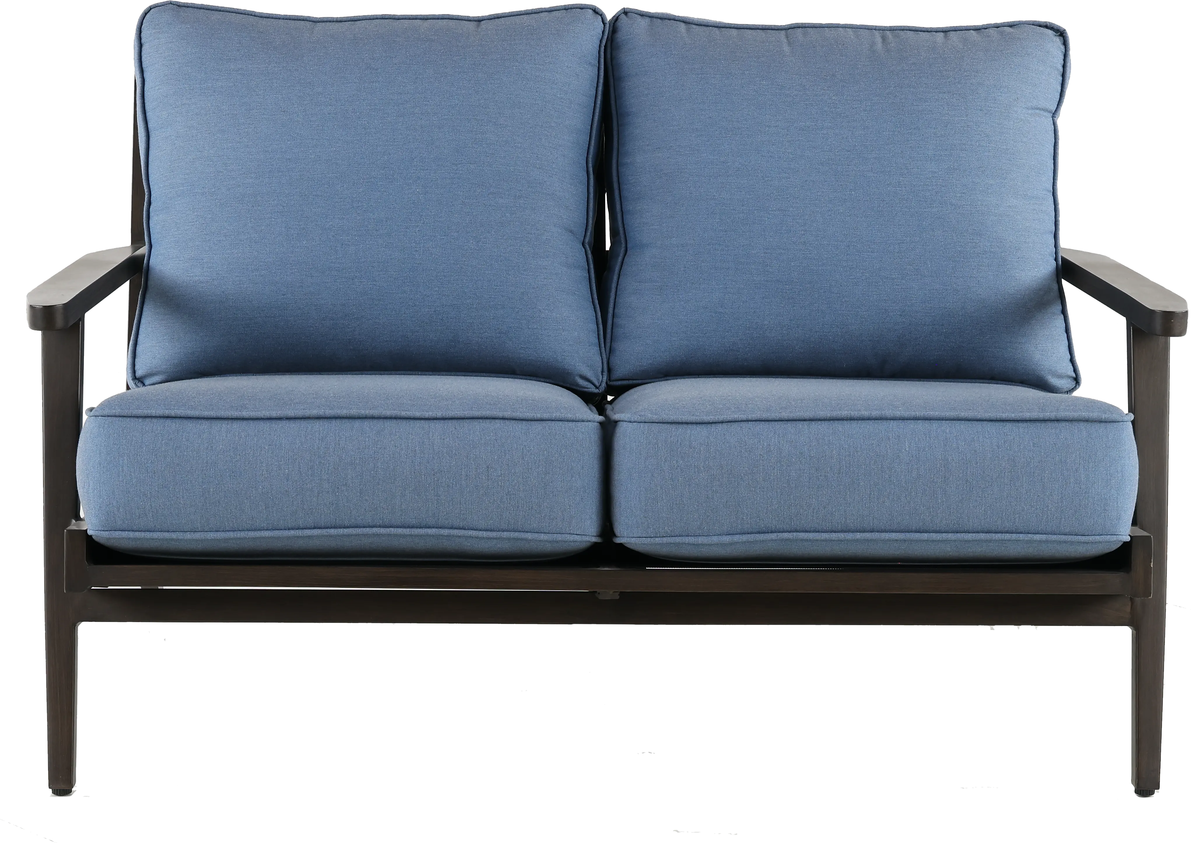Adeline Blue Patio Loveseat-1