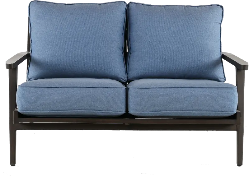 Adeline Blue Patio Loveseat