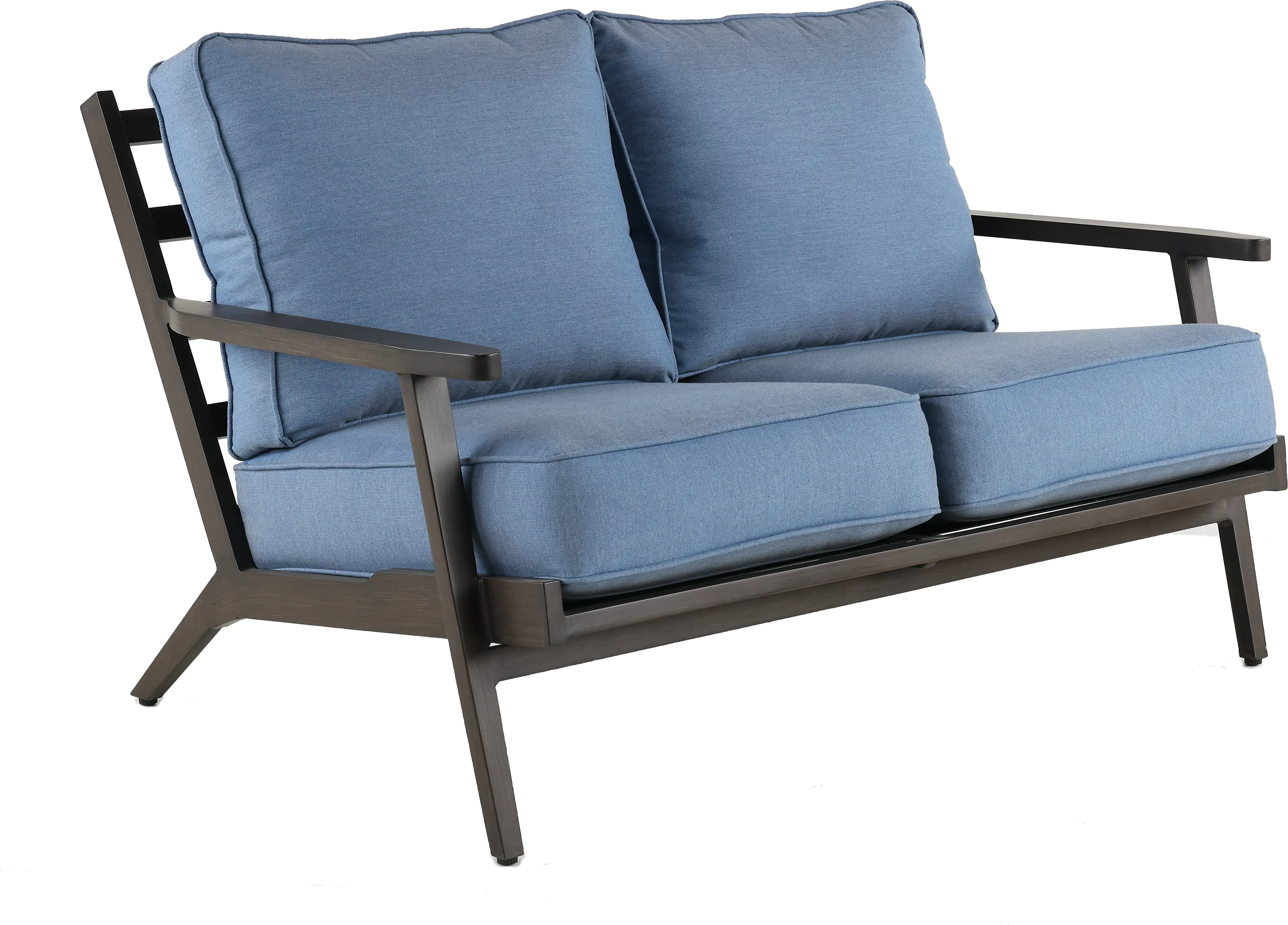 Adeline Blue Patio Loveseat-2