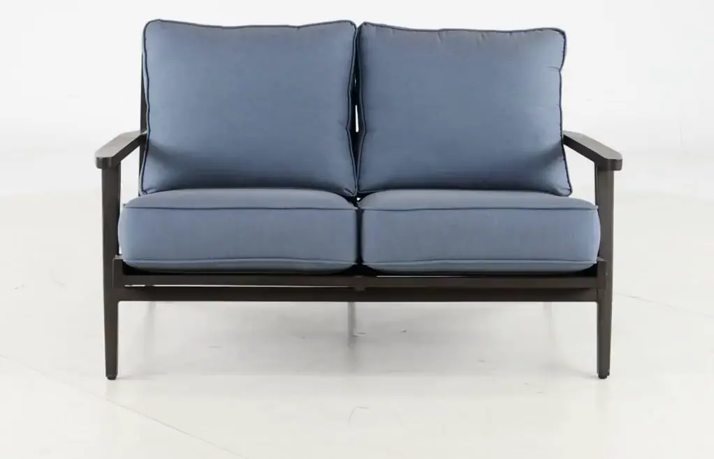 Adeline Blue Patio Loveseat-4