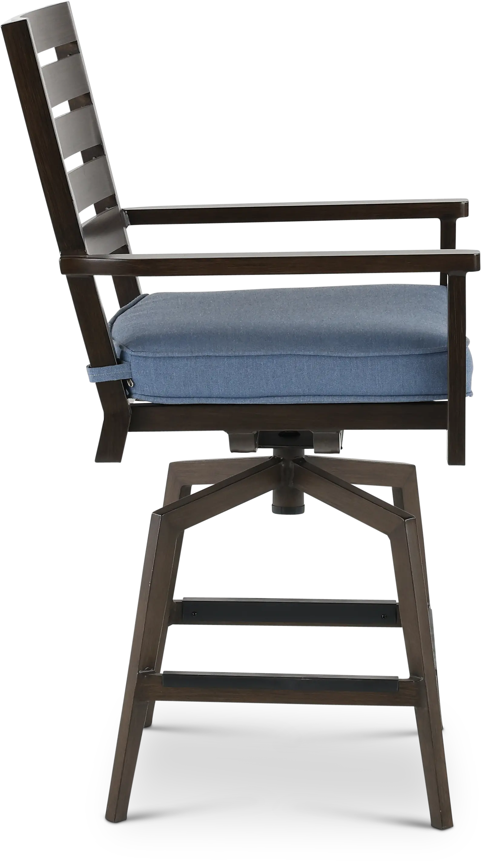 Adeline Blue Swivel Outdoor Bar Stool-2