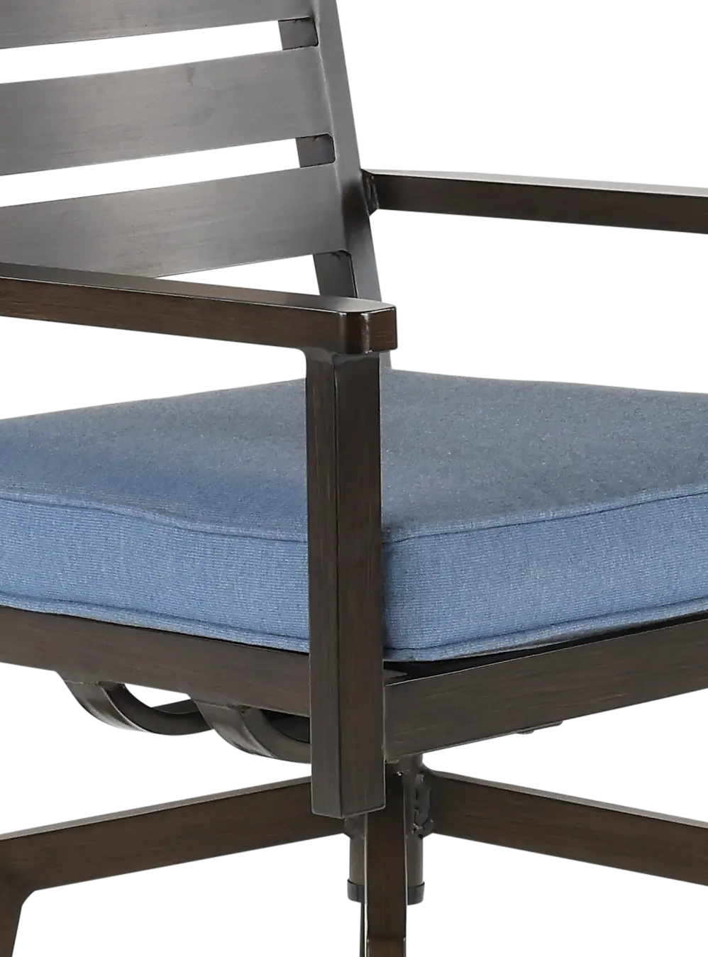 Adeline Blue Swivel Outdoor Bar Stool-5