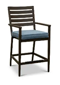Adeline Blue Outdoor Bar Stool