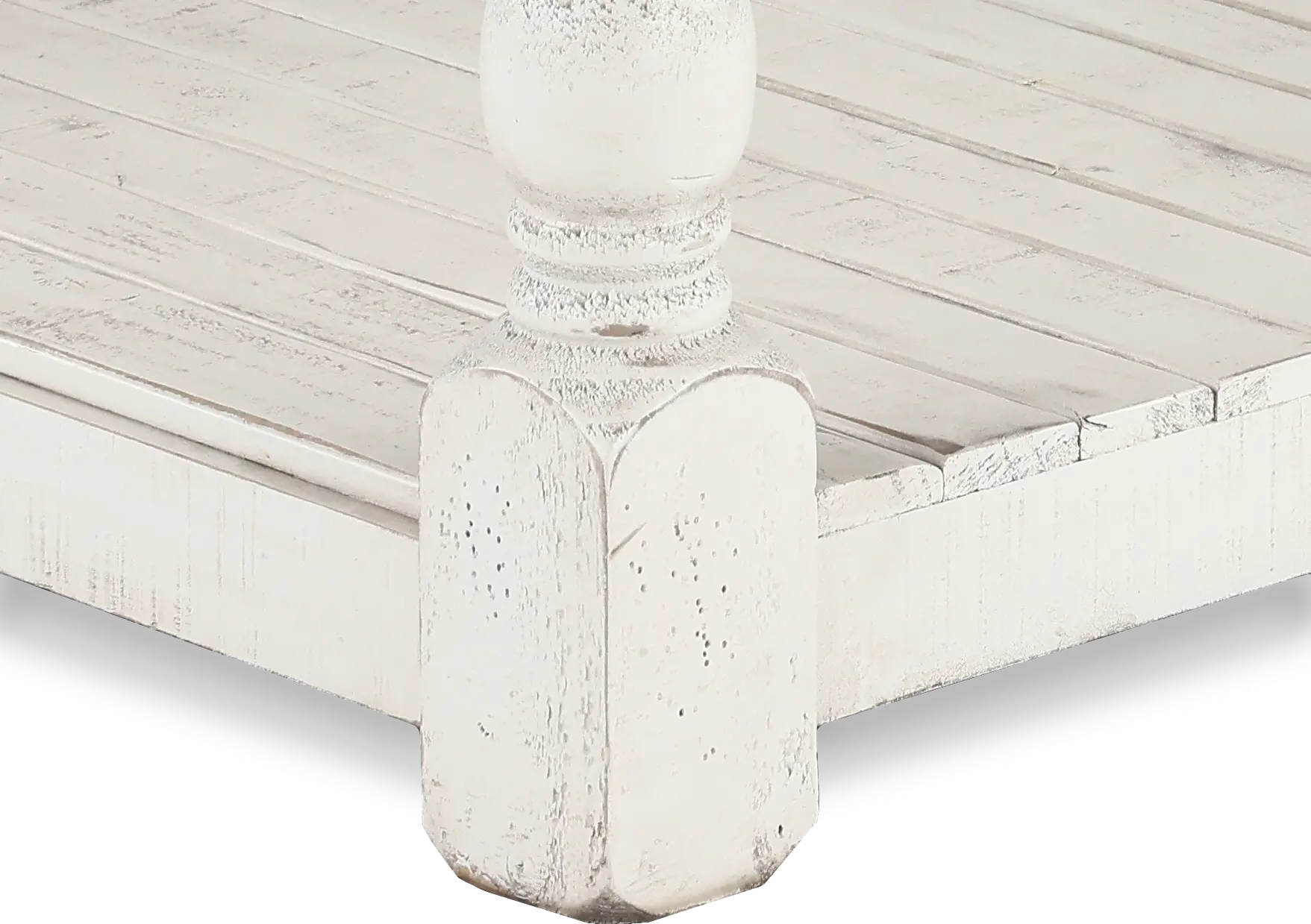 Stone White and Brown Coffee Table-6