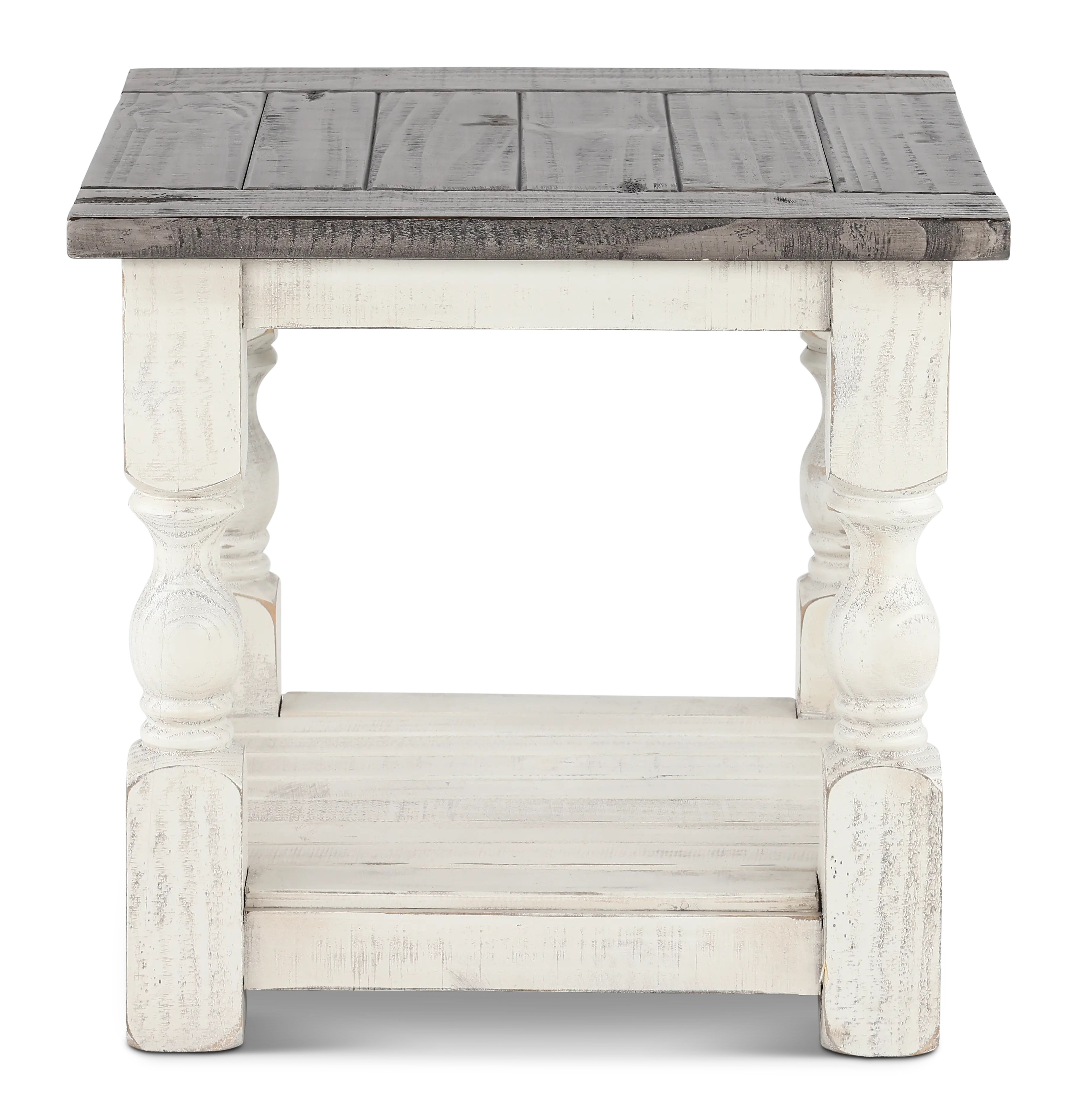 Stone White End Table-5