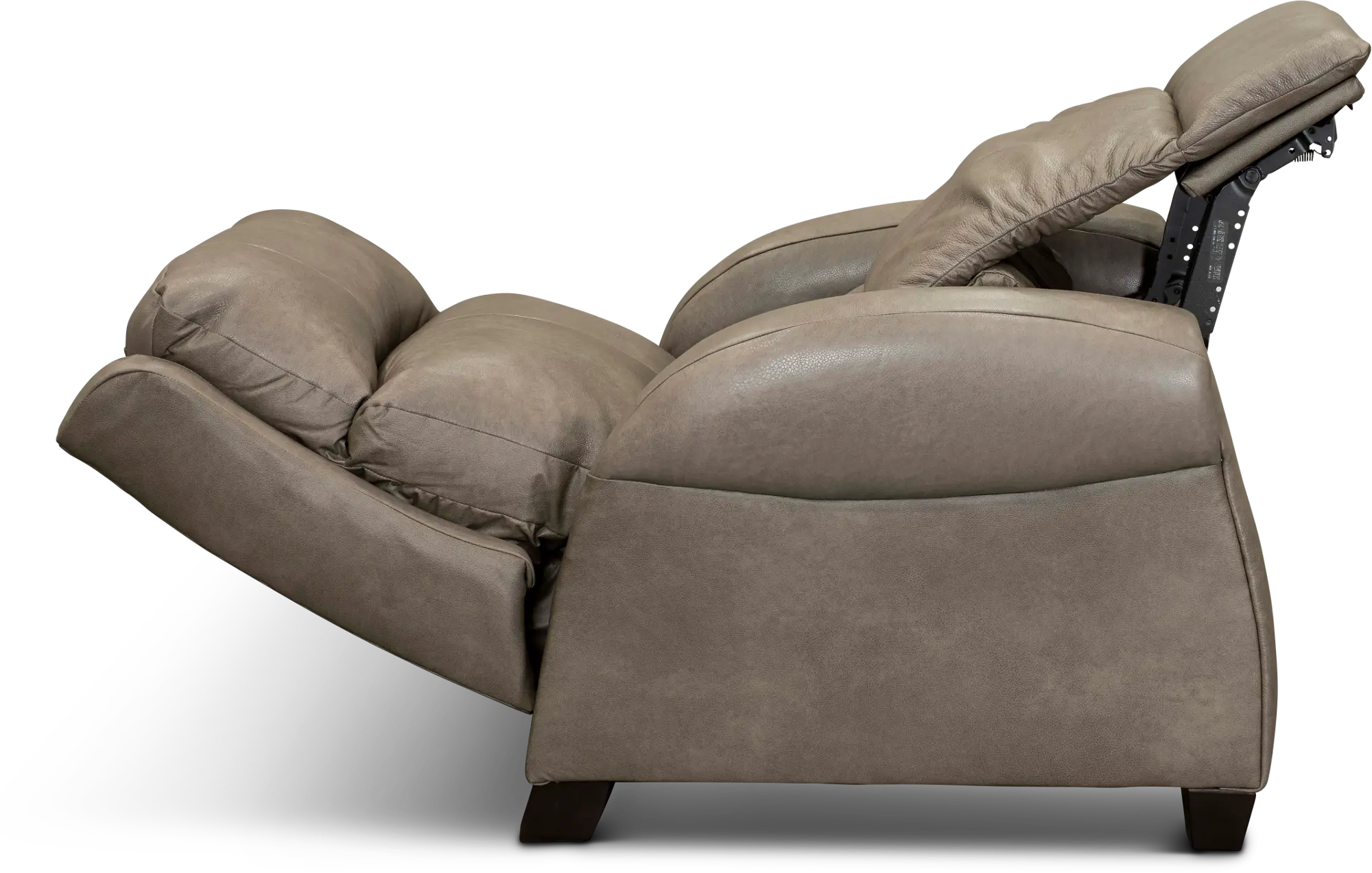 Saturn Beige Leather-Match Zero Gravity Power Recliner-3