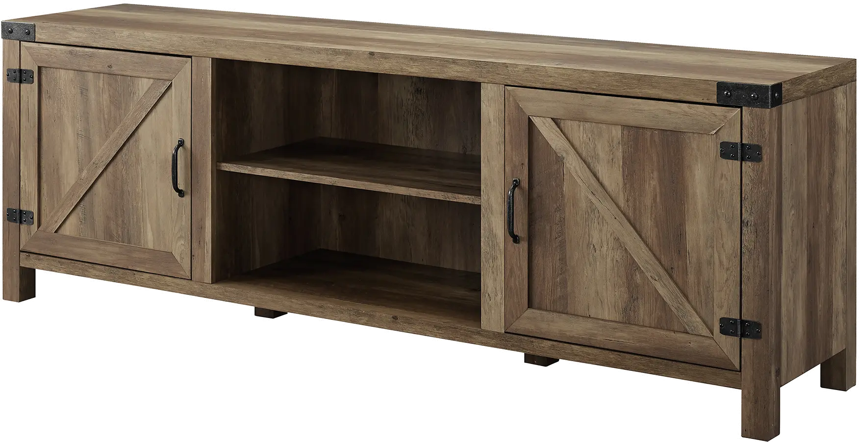 W70BDSDRO Cameron Rustic Oak 70 Inch Farmhouse TV Stand - Walker Edison-1