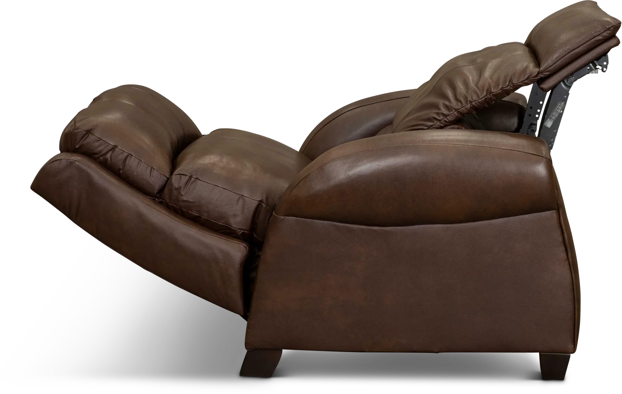Saturn Brown Leather-Match Zero Gravity Power Recliner-3