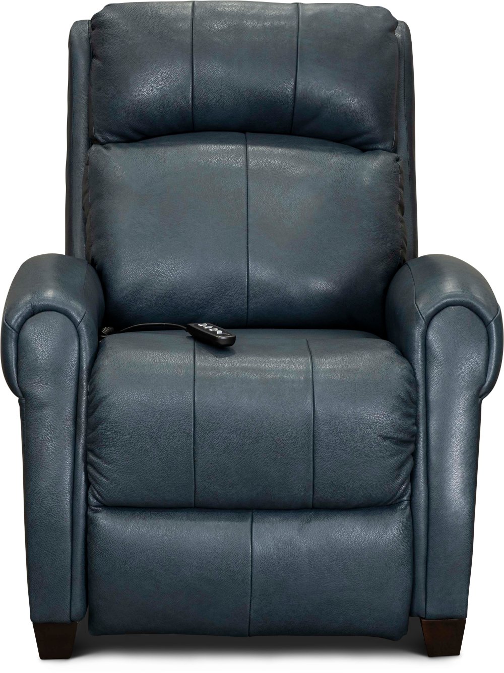 Saturn Blue Leather-Match Zero Gravity Power Recliner