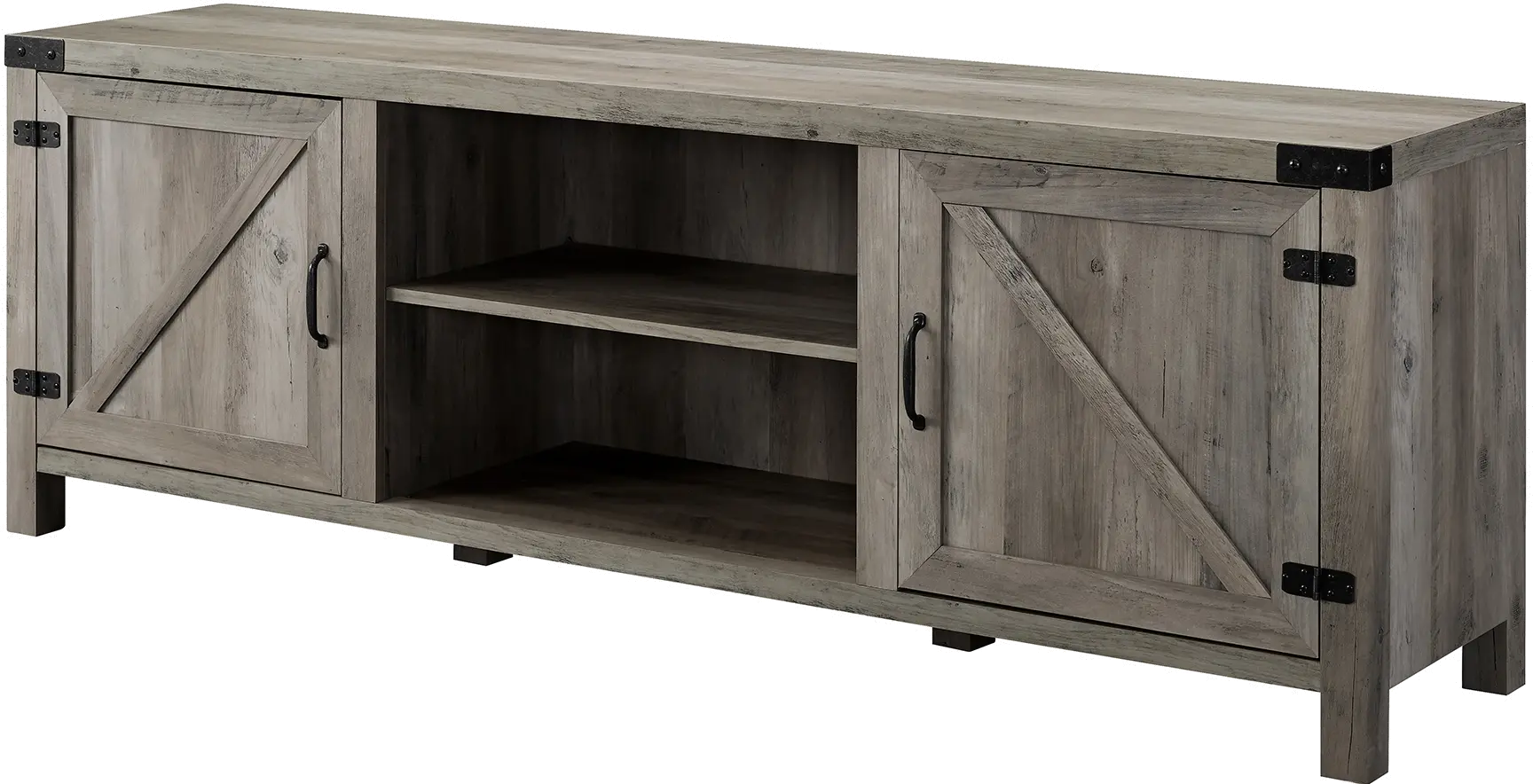 W70BDSDGW Cameron Gray Wash 70 Inch Farmhouse TV Stand - Walker Edison-1