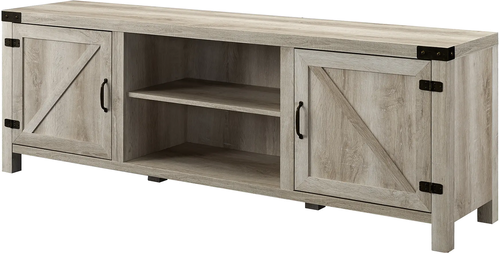 W70BDSDWO Cameron White Oak 70 Inch Farmhouse TV Stand - Walker Edison-3