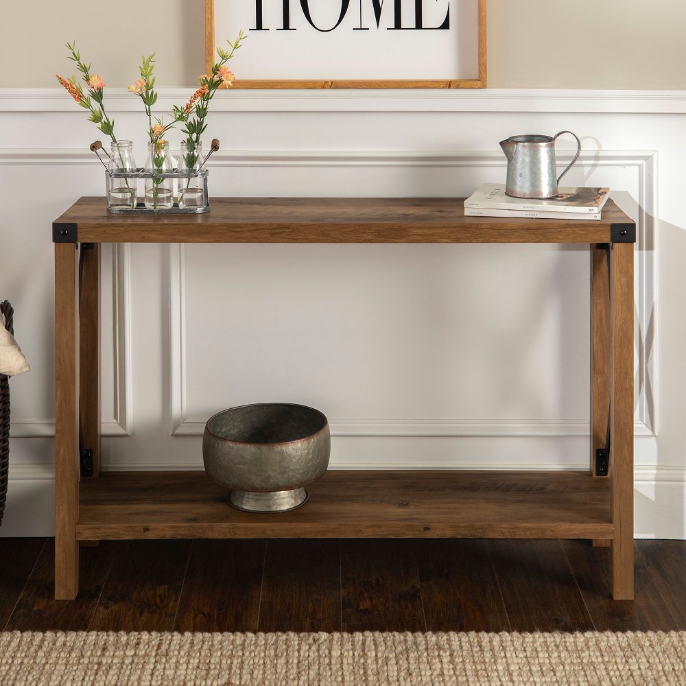 Rustic Farmhouse Entryway Table - Walker Edison