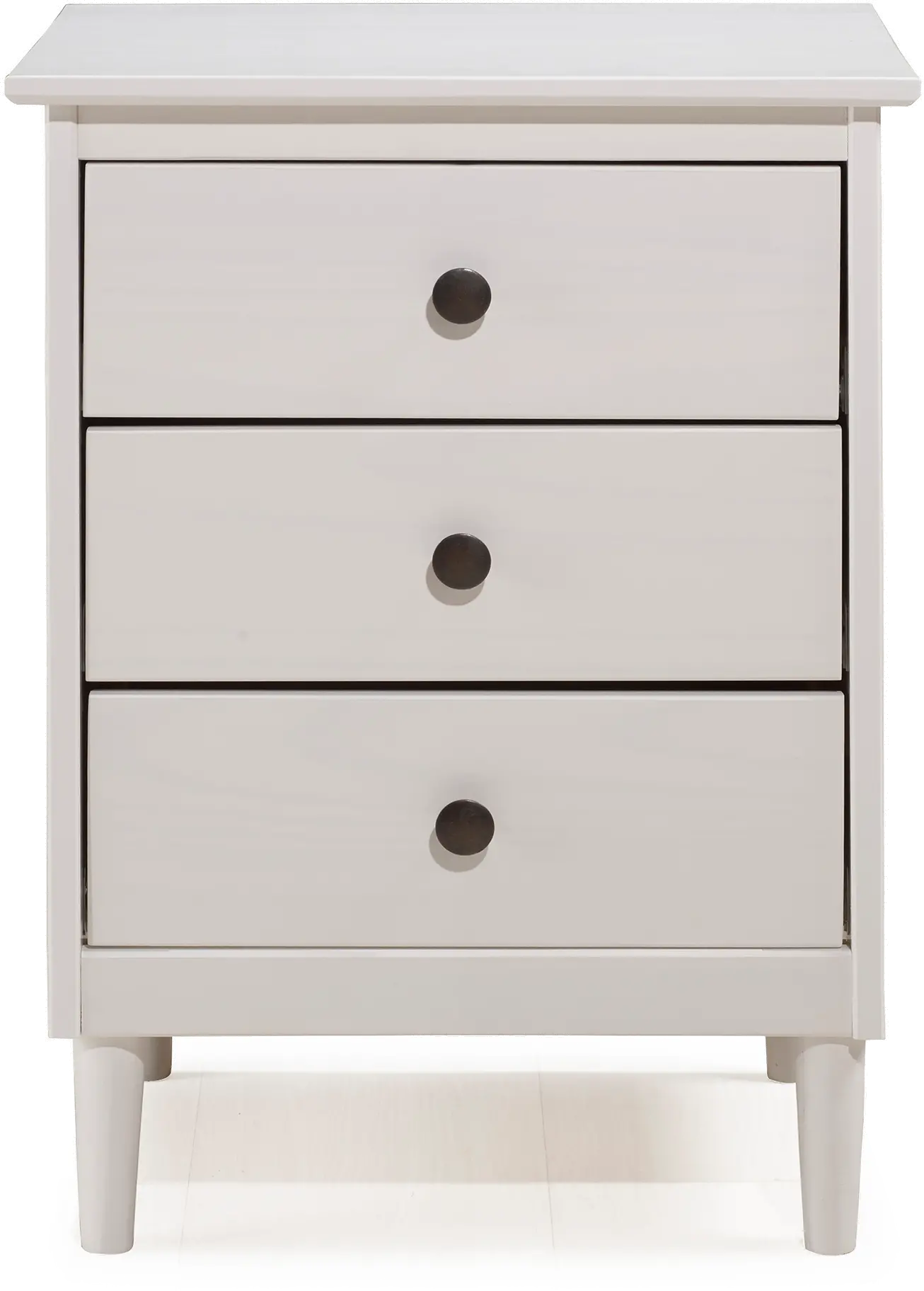 BR3DNSWH Spencer Classic White Nightstand - Walker Edison-1