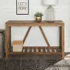 AF52AFTRO 52 Inch Rustic Oak Country Entryway Sofa Table - Walker Edison