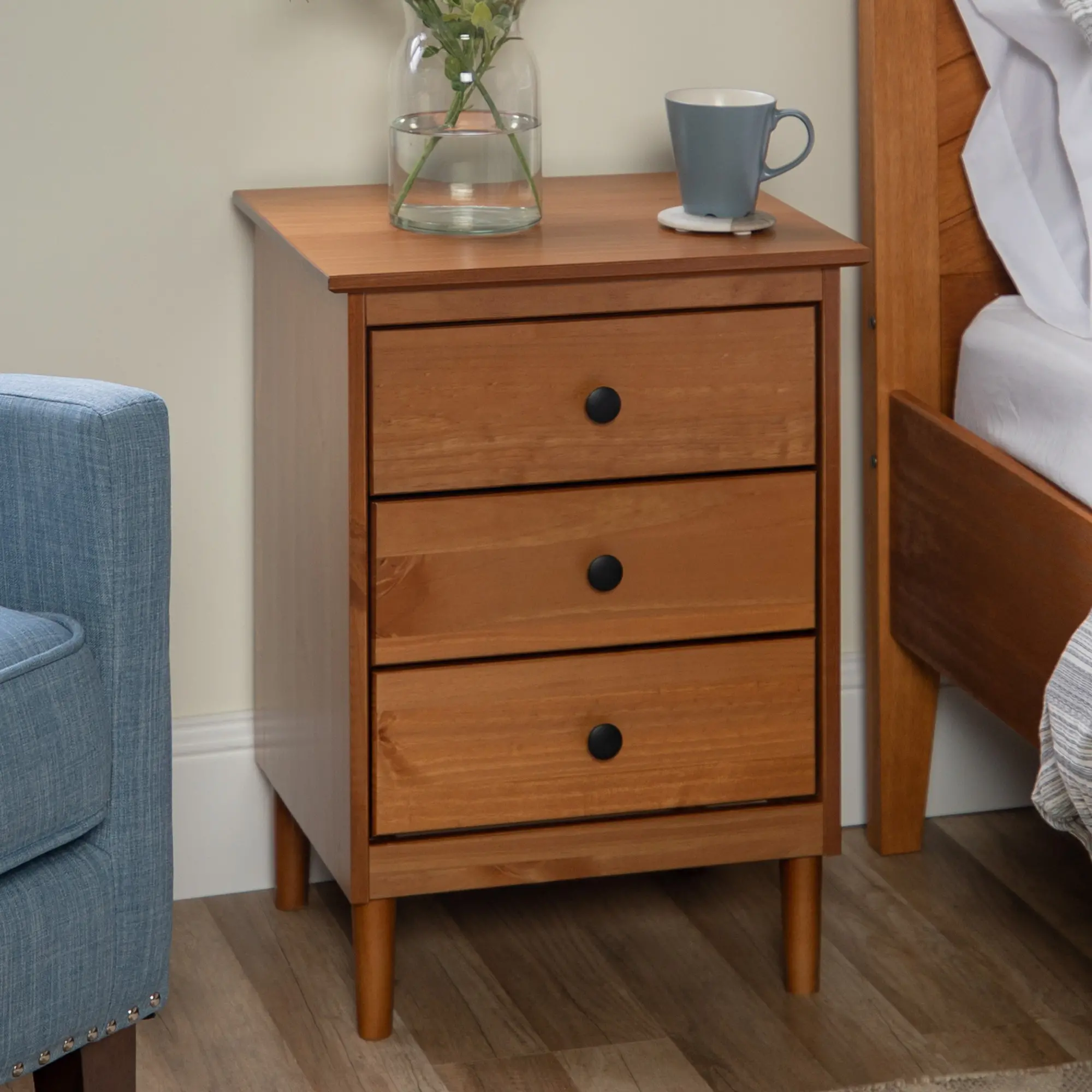BR3DNSCA Spencer Classic Caramel Nightstand - Walker Edison-2
