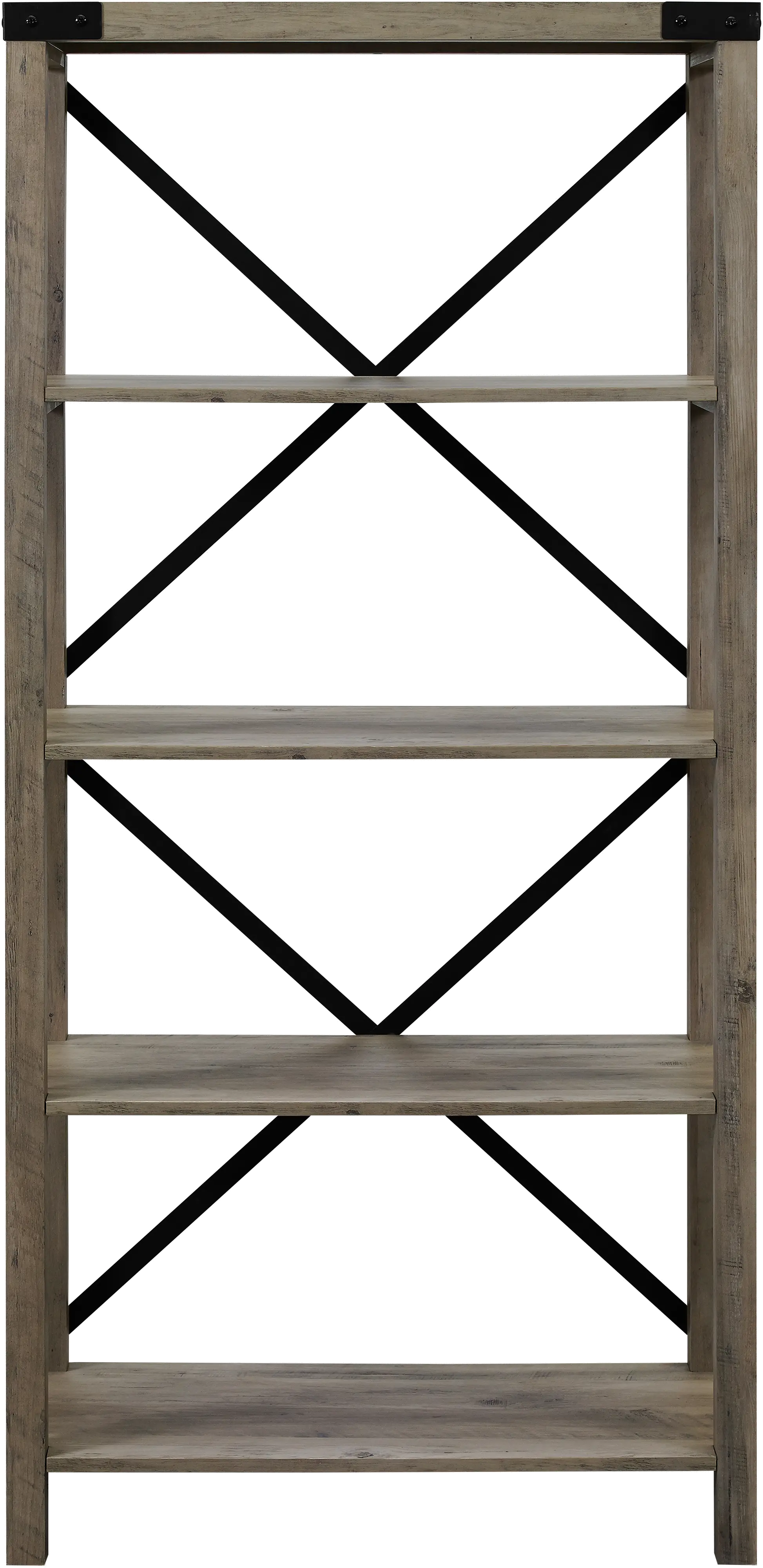 BS64MXGW Farmhouse Metal 64 Inch Bookcase - Walker Edison-1