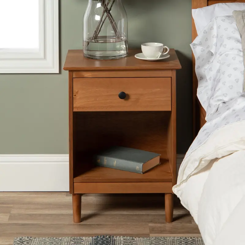 Spencer Classic Caramel Nightstand - Walker Edison