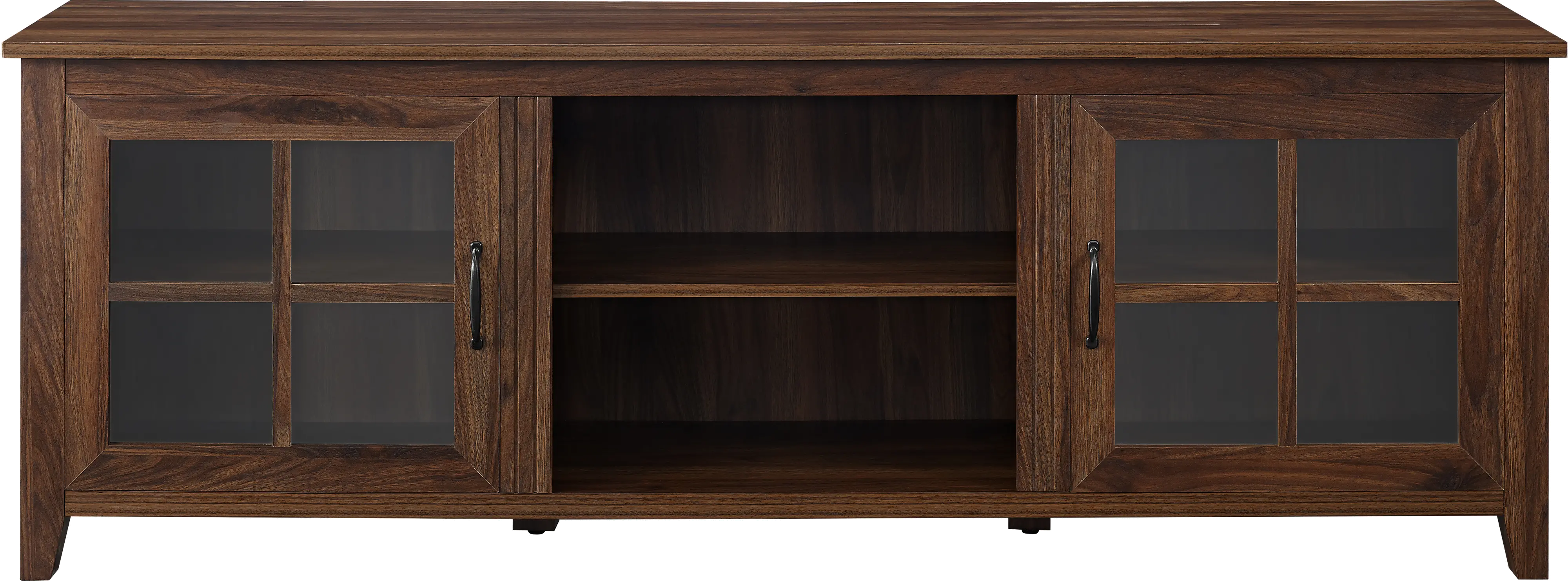 W70CSGDDW Fallon Dark Walnut 70 Inch Wood TV Stand - Walker Edison-4