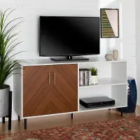 W58BMHPASSW 58 Inch Mid Century Modern TV Stand - Walker Edison