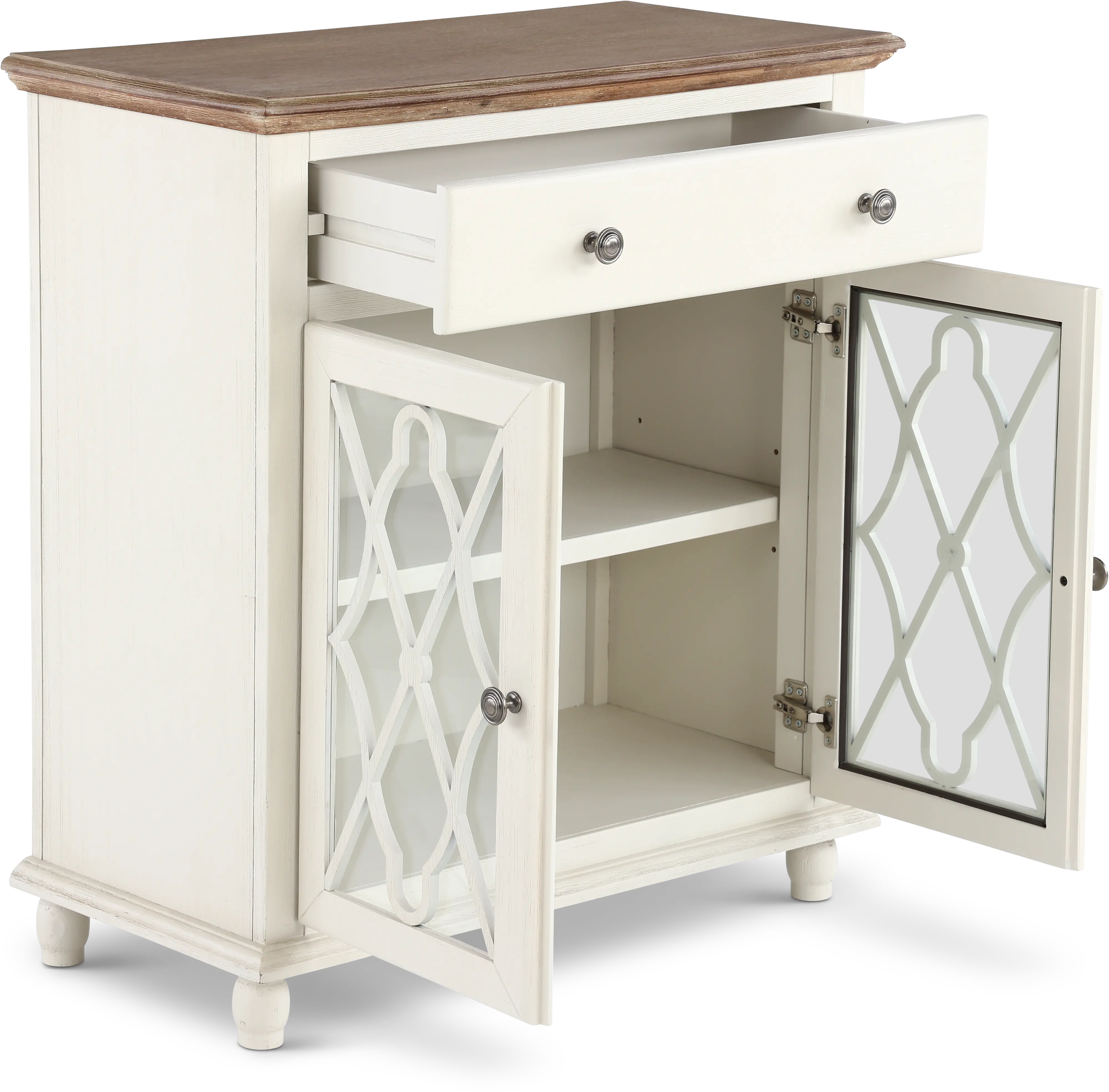 Aurora Hills White 2 Door Accent Cabinet-5