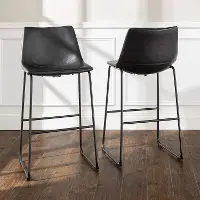 CHL30BL Slope Black Bar Height Stool, Set of 2