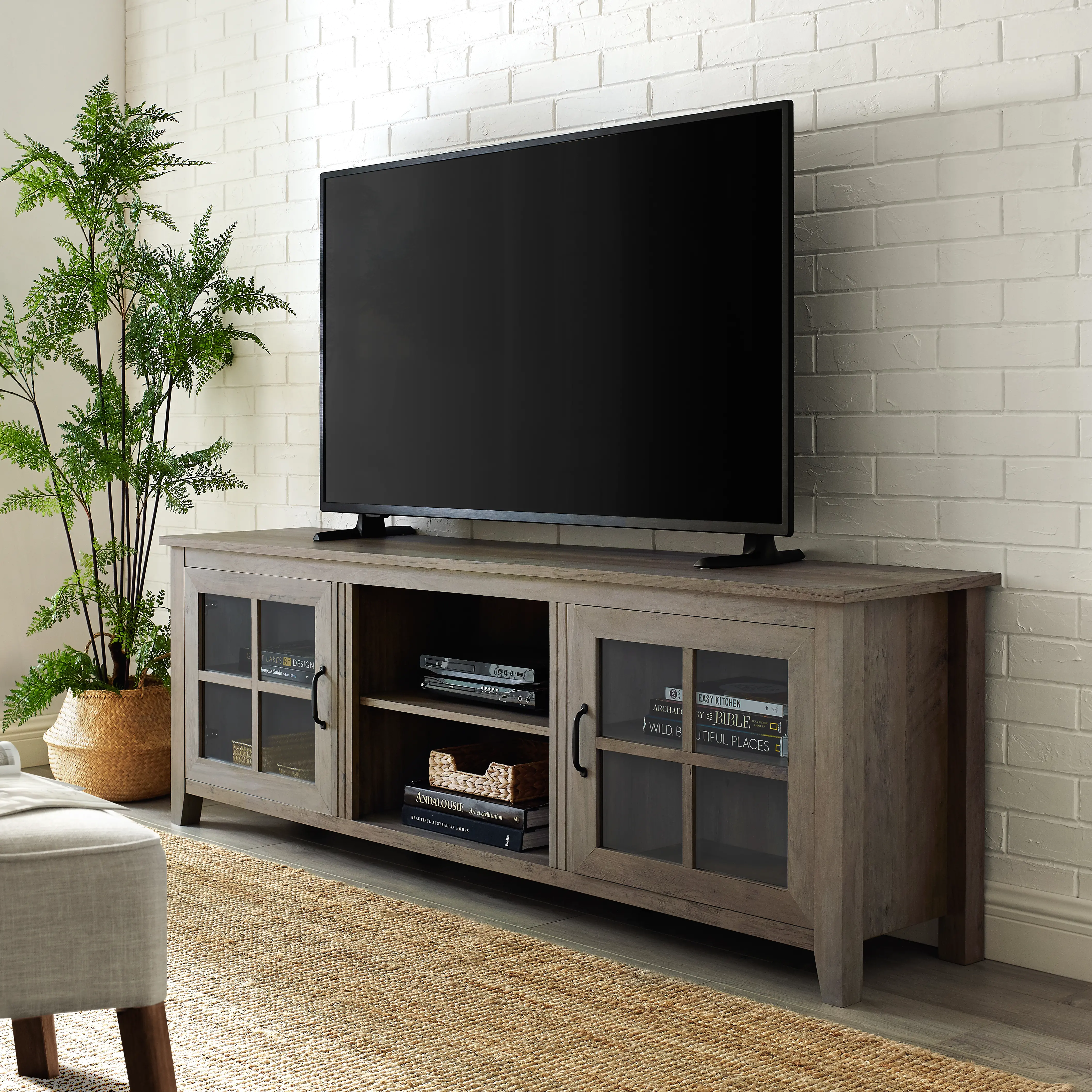 W70CSGDGW Fallon Gray Wash 70 Inch Wood TV Stand - Walker Edison-2