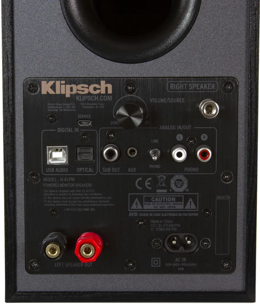 R-41PM/BLACK/PR Klipsch R-41PM Powered Speaker Pair-2