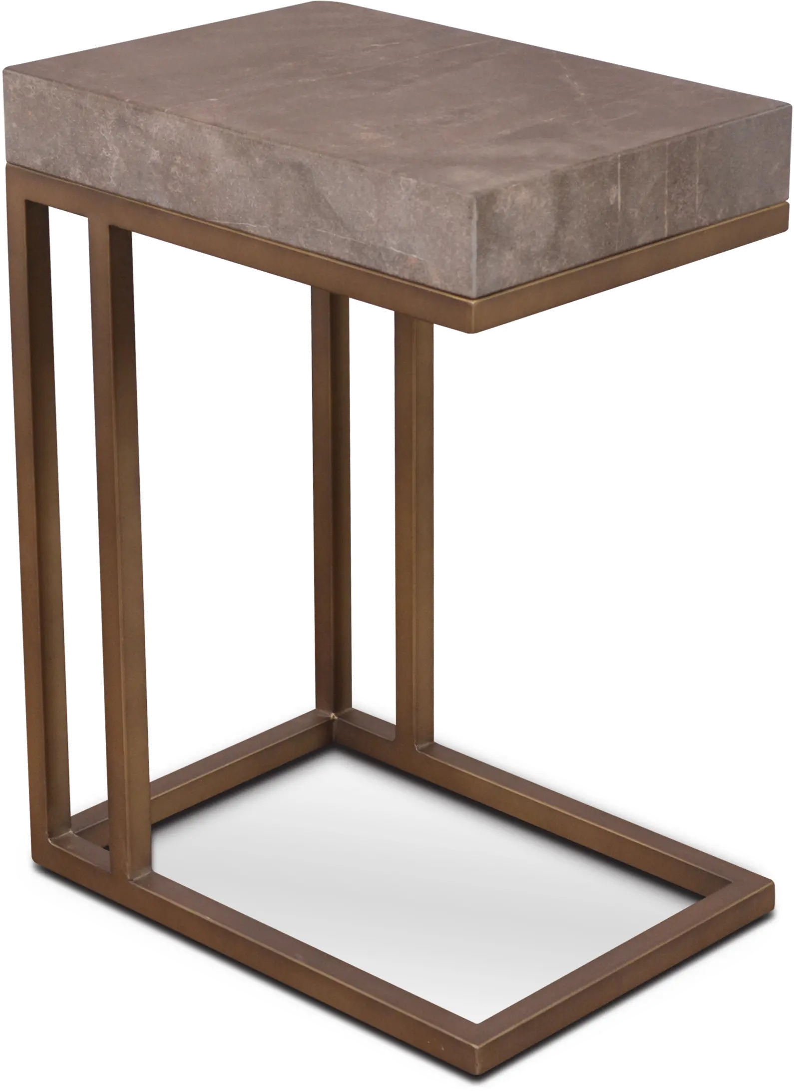 Roka Gray Marble Side Table-1