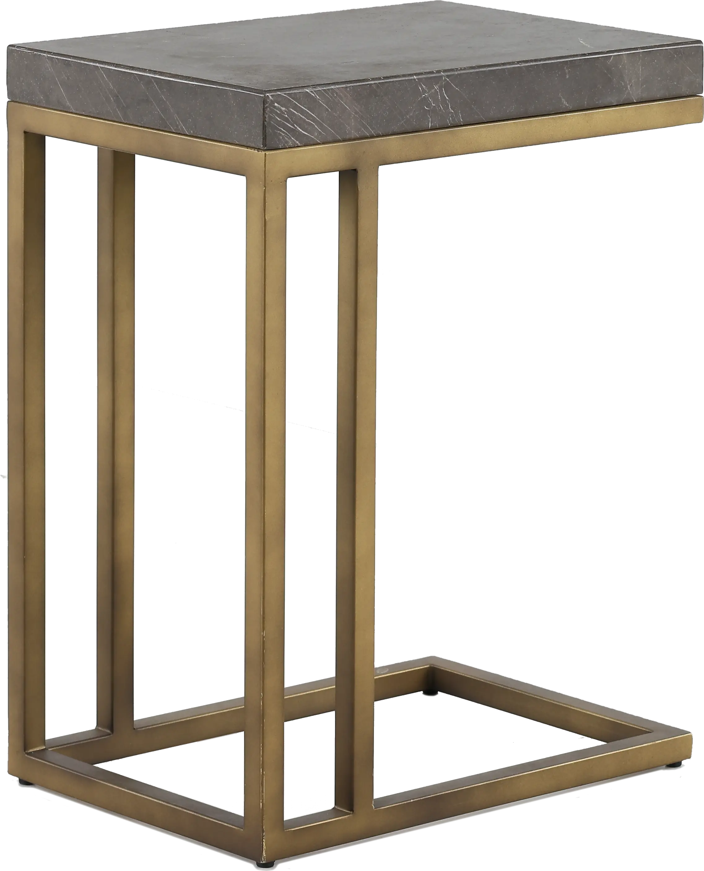 Roka Gray Marble Side Table-7