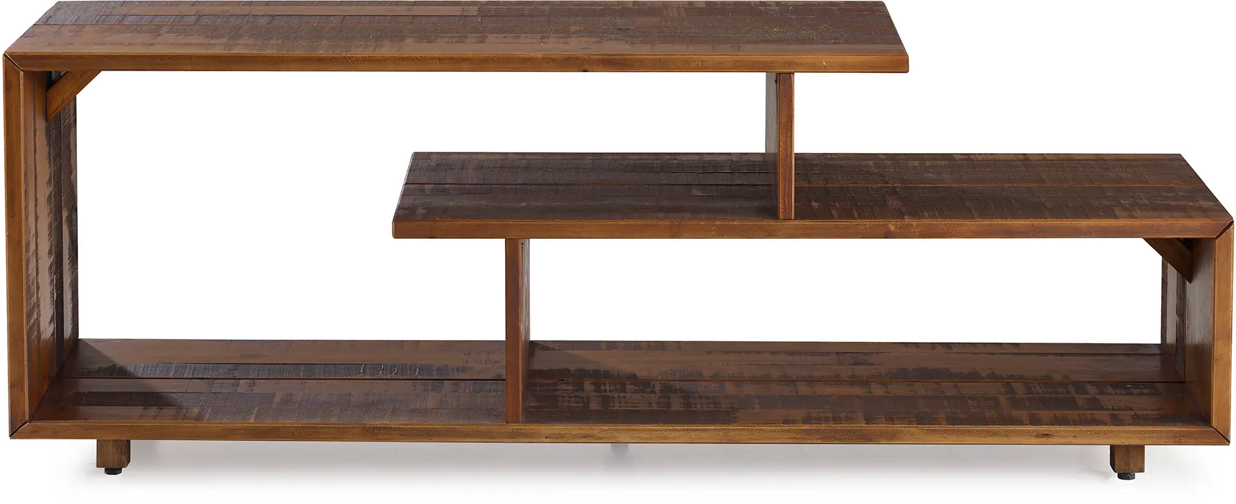 W60RSWAM Amber 60 Inch Rustic Modern Solid Wood TV Stand - Walker Edison-1