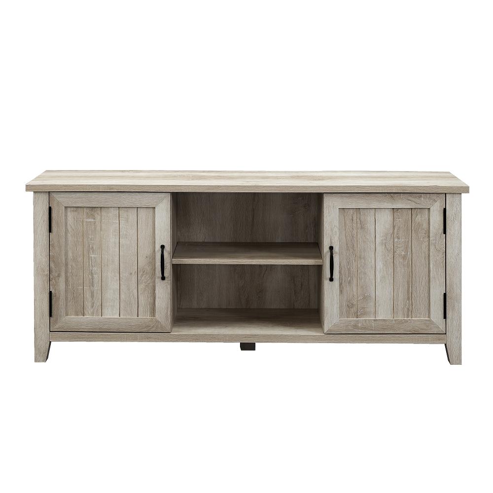 Carin White Oak TV Stand