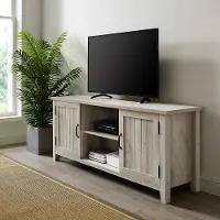 W58CS2DWO Carin White Oak TV Stand