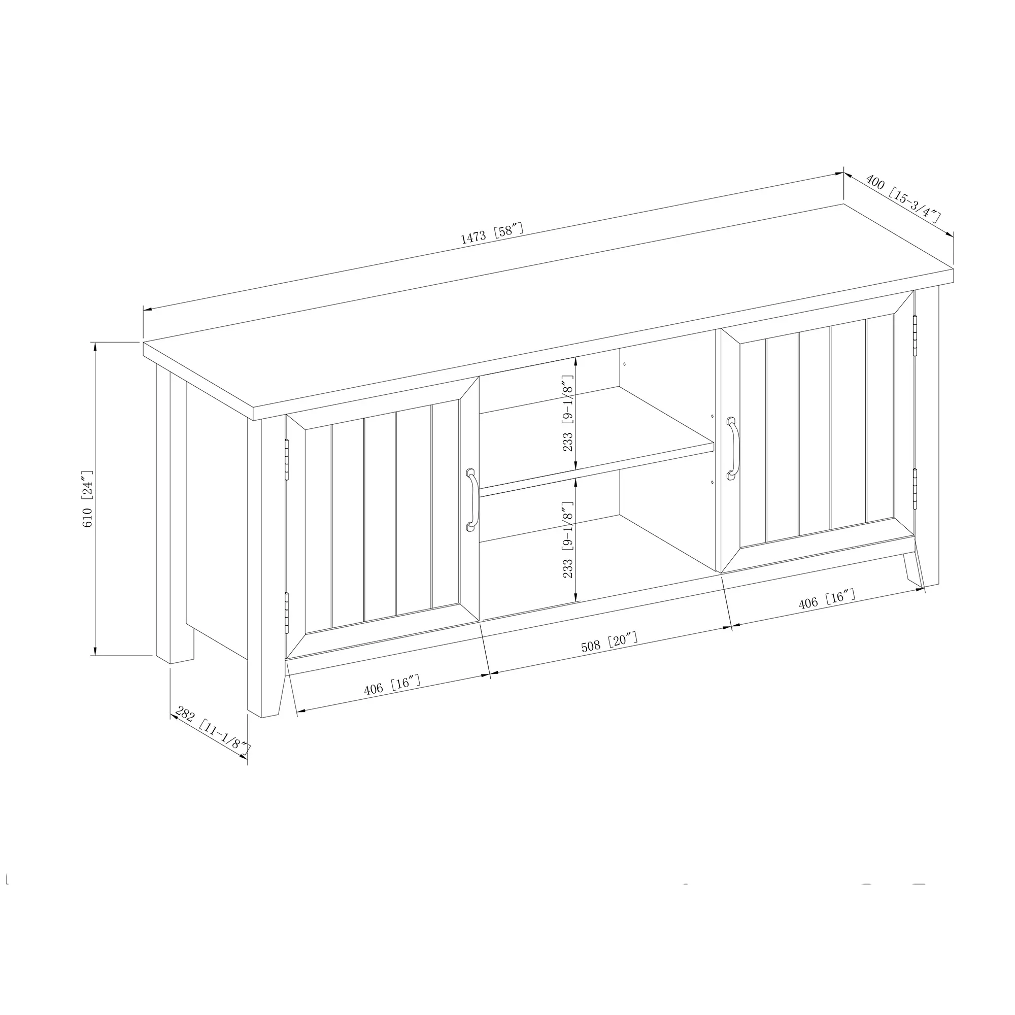 W58CS2DWO Carin White Oak TV Stand-3