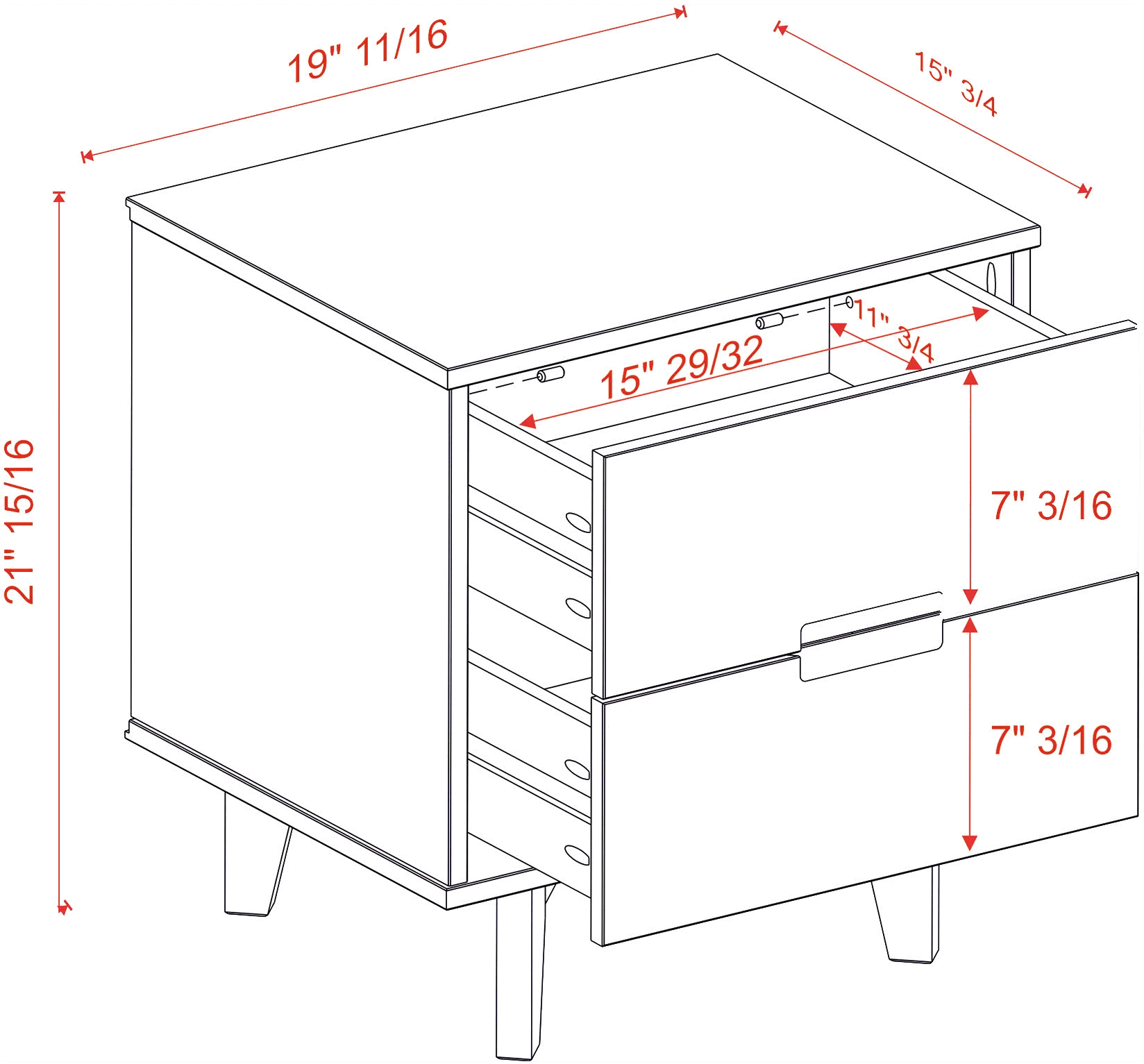BR2DSLNSCA Sloane Mid-Century Modern Caramel Brown Nightstand - Walker Edison-5