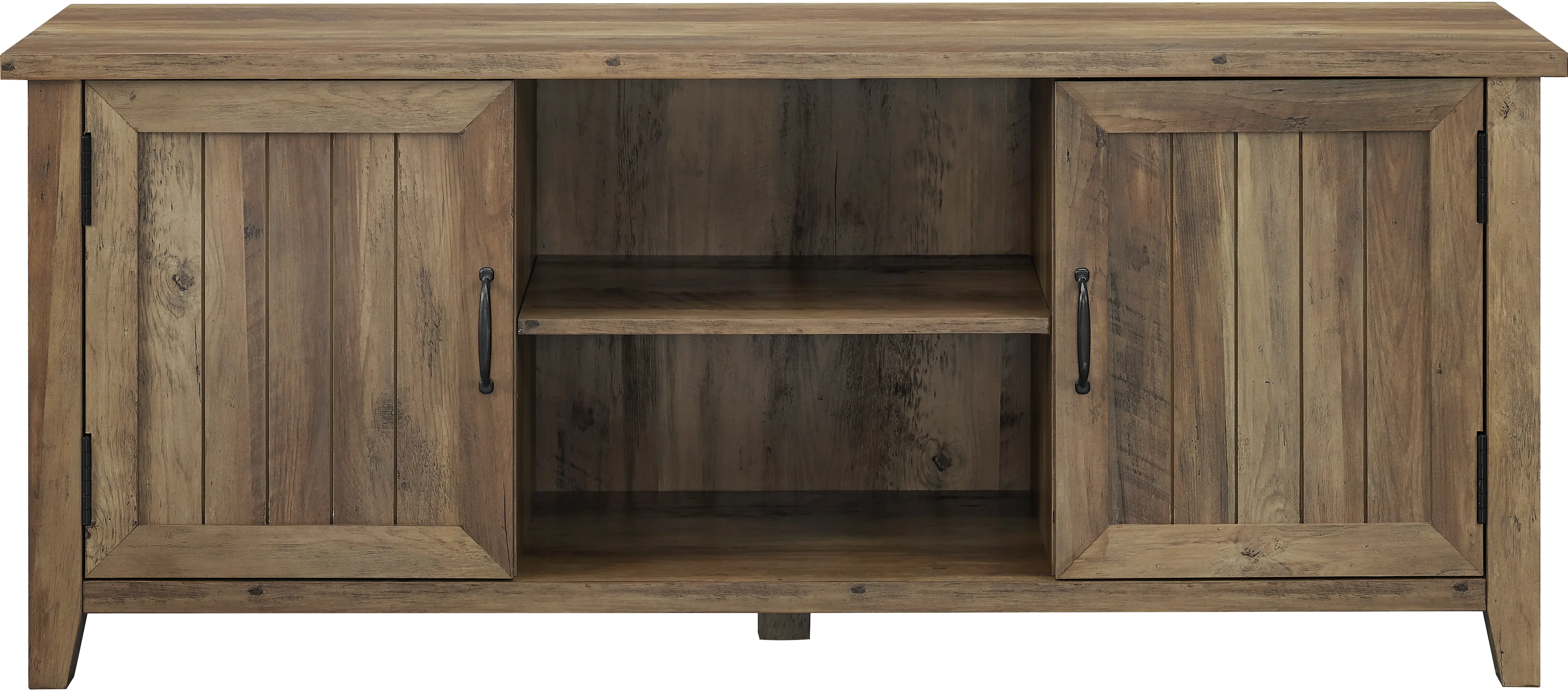 W58CS2DRO Carin Rustic Oak 58 Inch TV Stand - Walker Edison-1