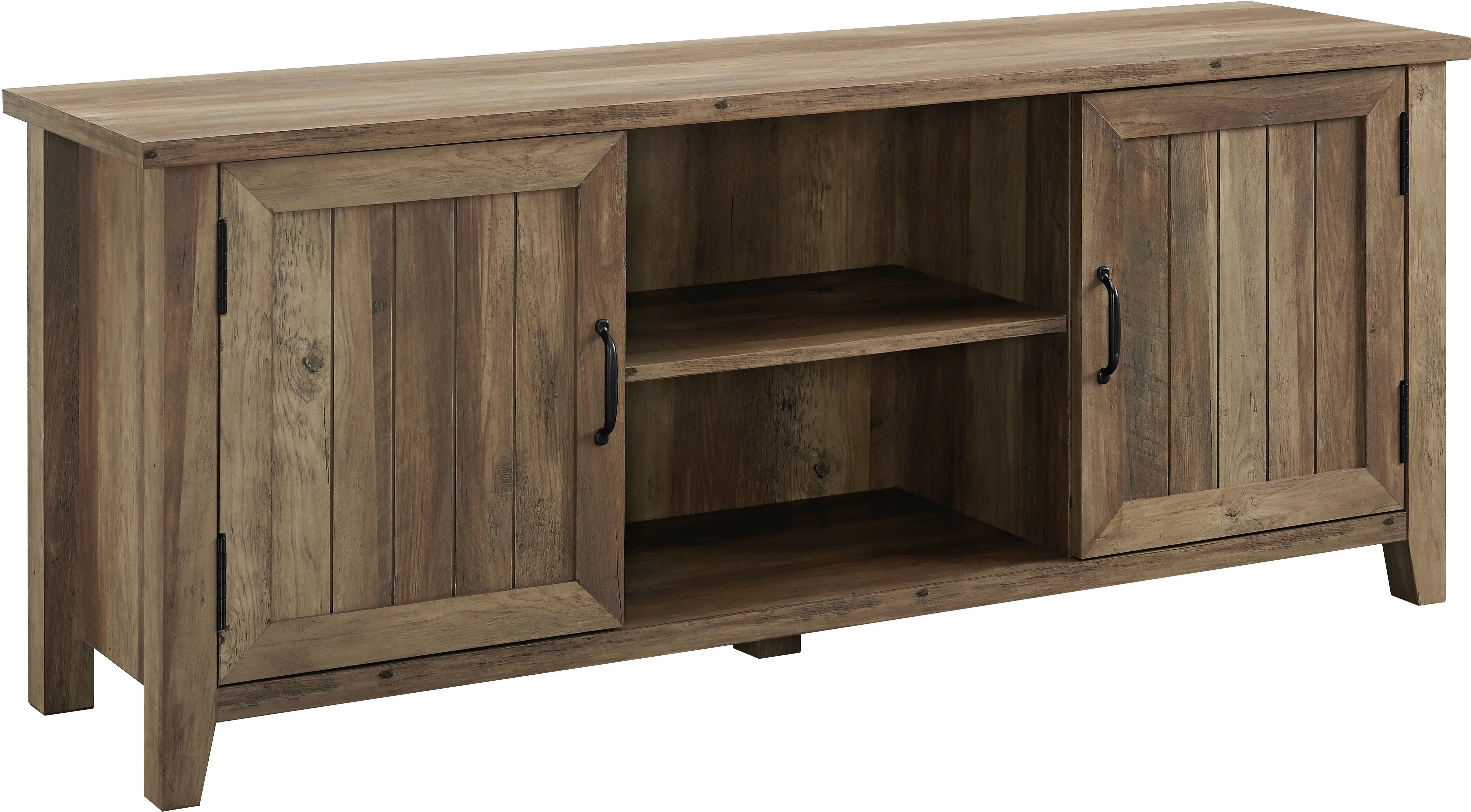 W58CS2DRO Carin Rustic Oak 58 Inch TV Stand - Walker Edison-3