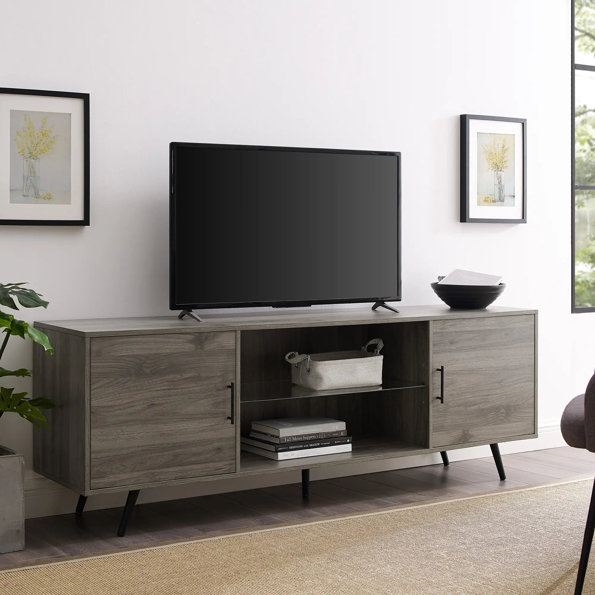 W70NORSG Mid Century Modern 70 Inch TV Stand - Walker Edison-2