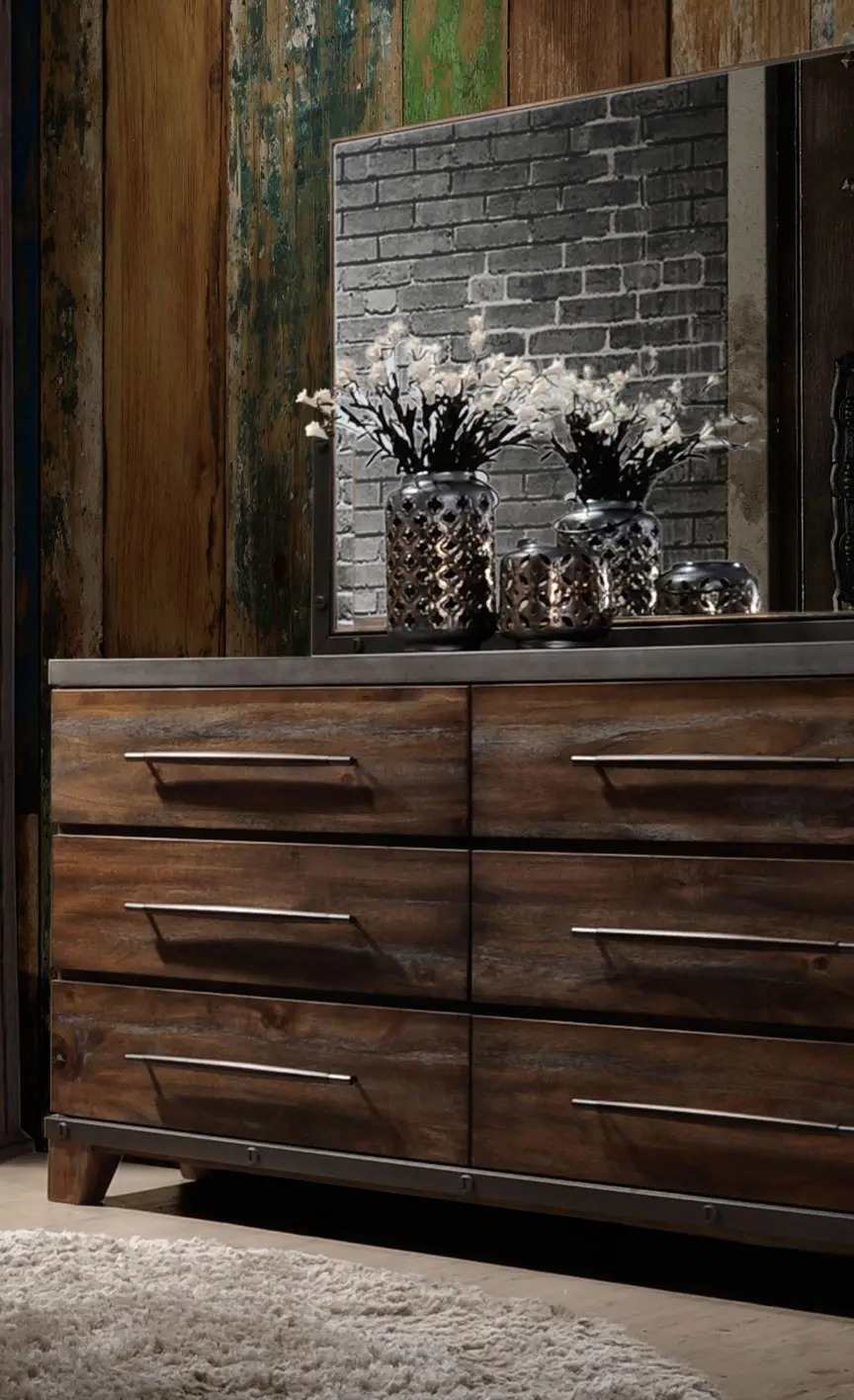 Forge Rustic Brown Dresser-2