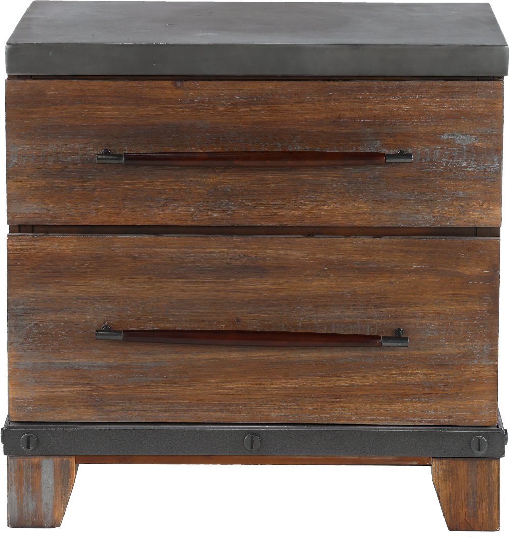 Forge Rustic Brown Nightstand