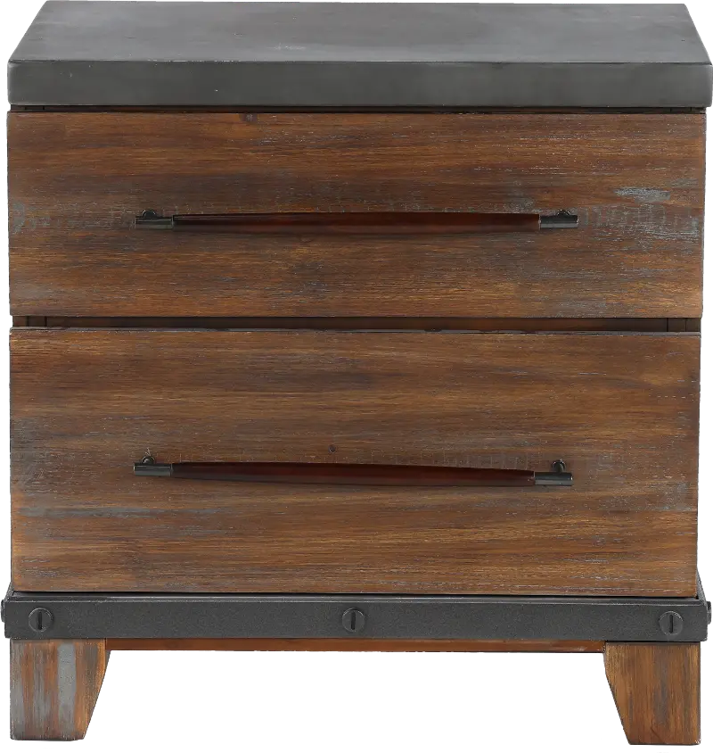 Forge Rustic Brown Nightstand