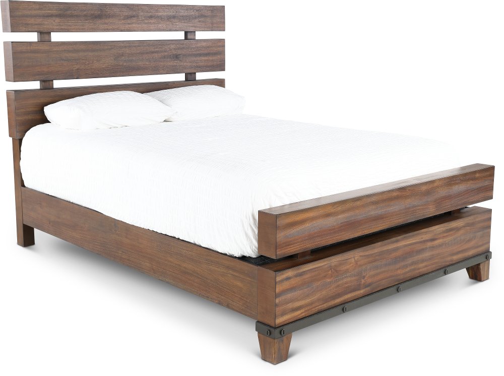 Forge Rustic Brown King Bed