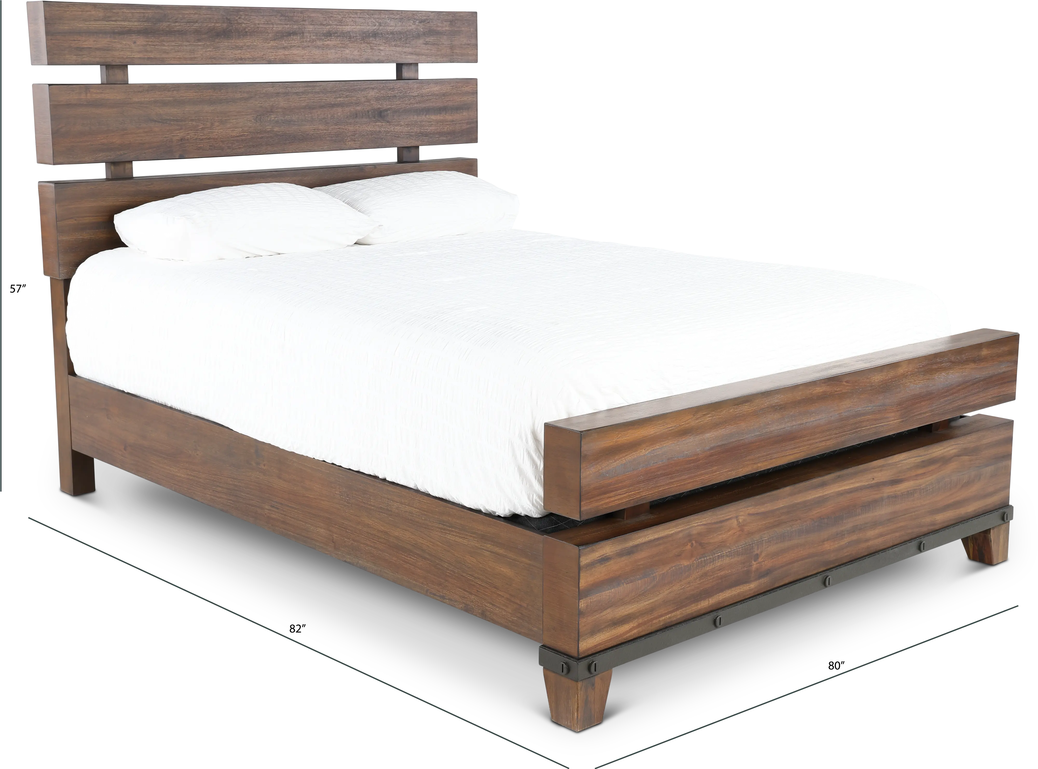 Forge Rustic Brown King Bed-4