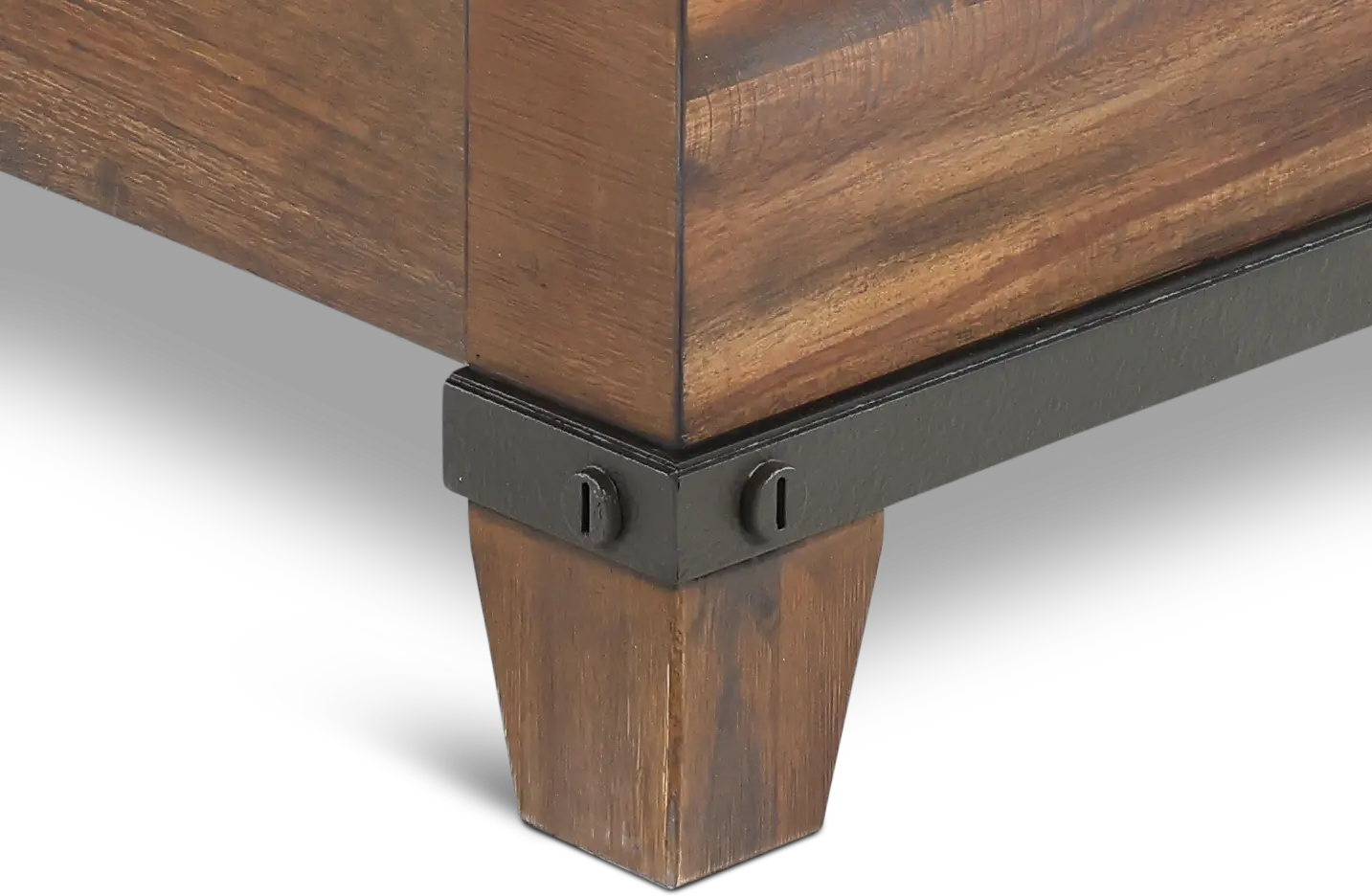 Forge Rustic Brown King Bed-8
