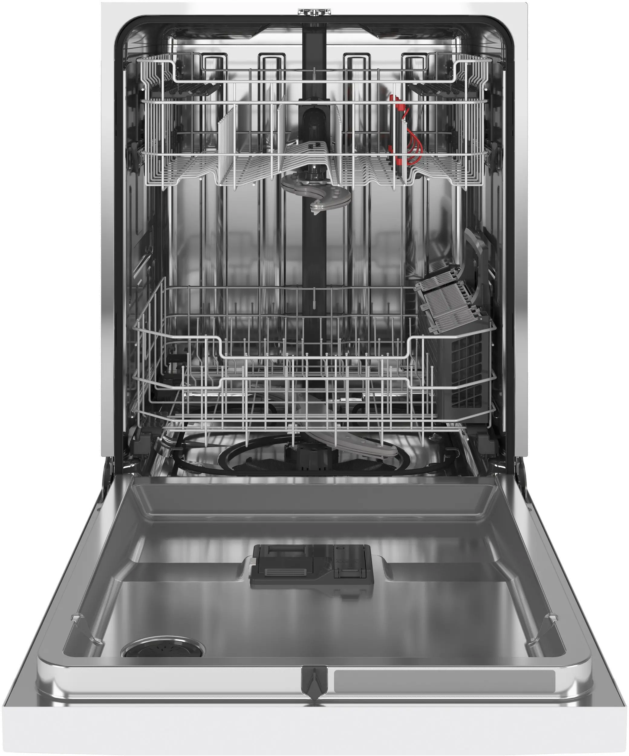 GDF645SGNWW GE Front Control Dishwasher - White-1