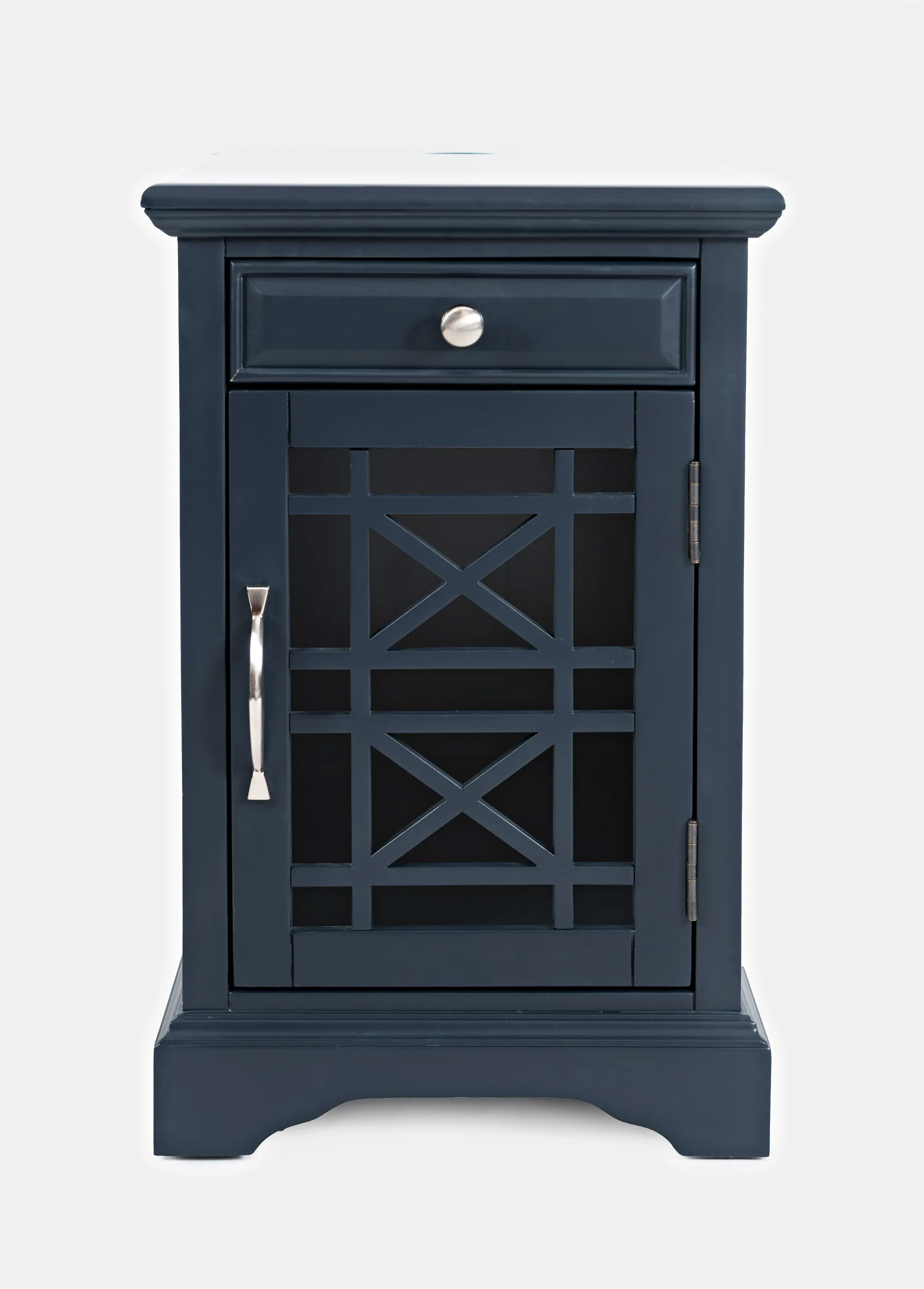 Craftsman Navy Blue Side Table-1