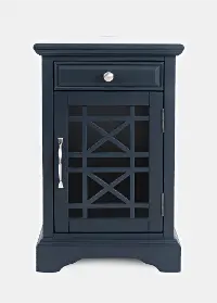 Craftsman Navy Blue Side Table