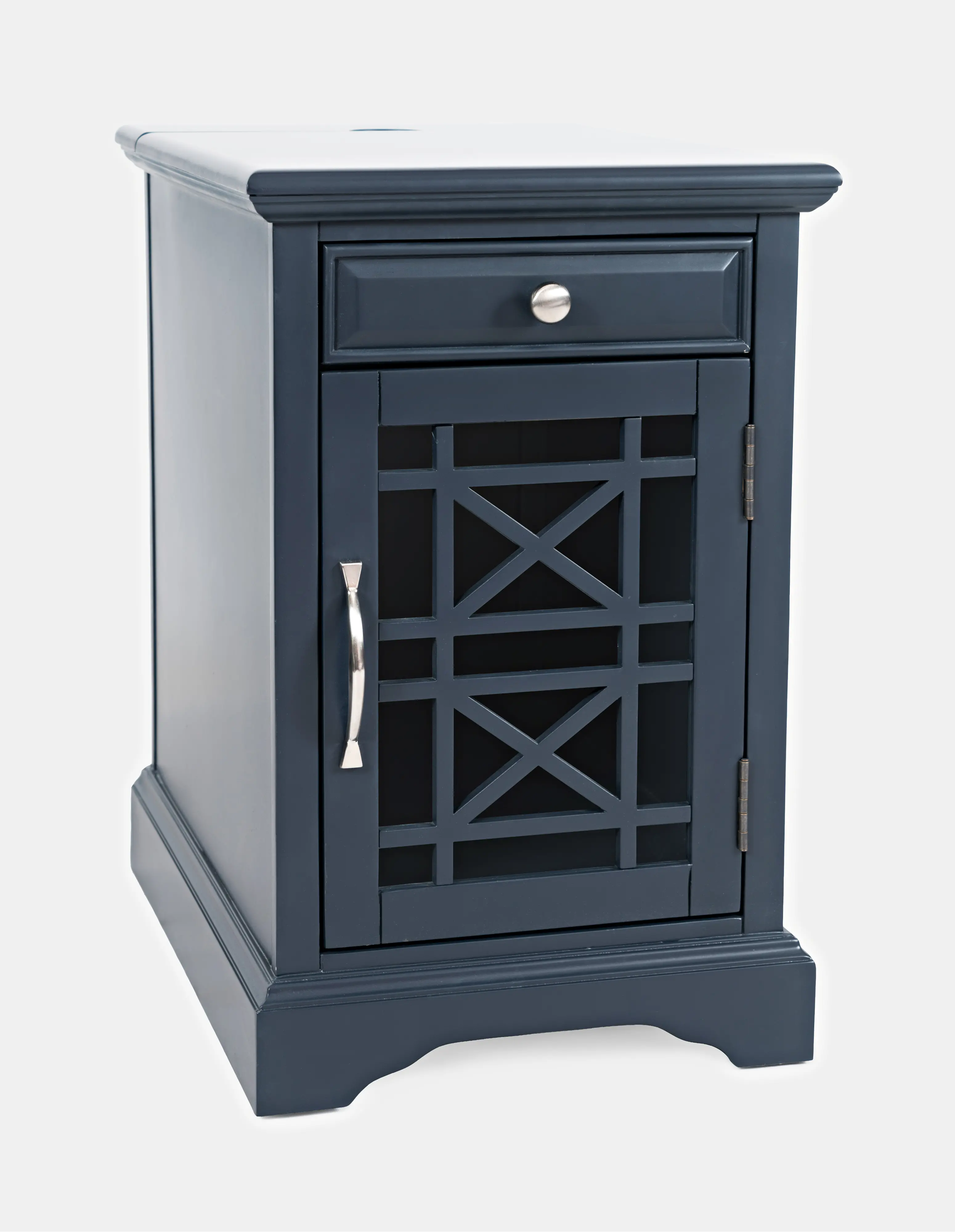 Craftsman Navy Blue Side Table-2