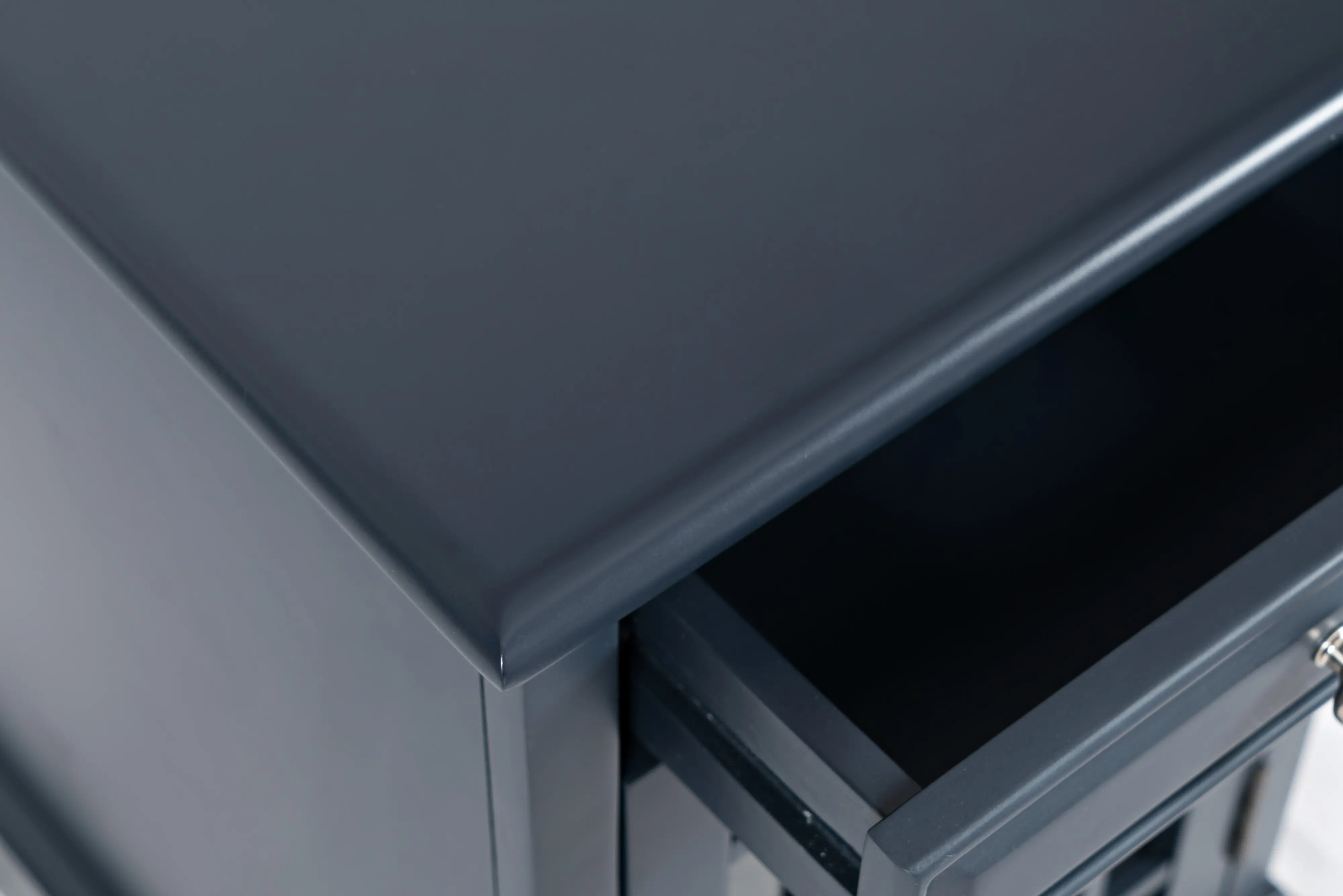 Craftsman Navy Blue Side Table-5