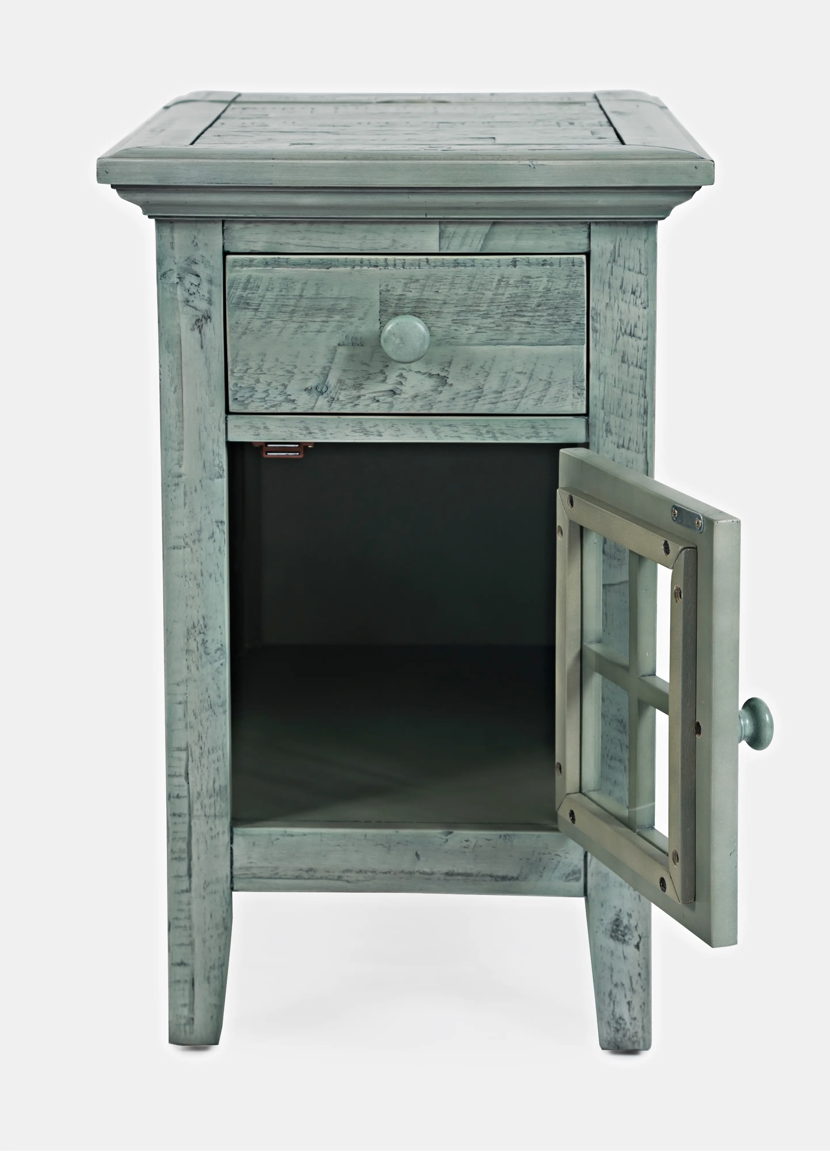 Rustic Shores Blue Side Table-2